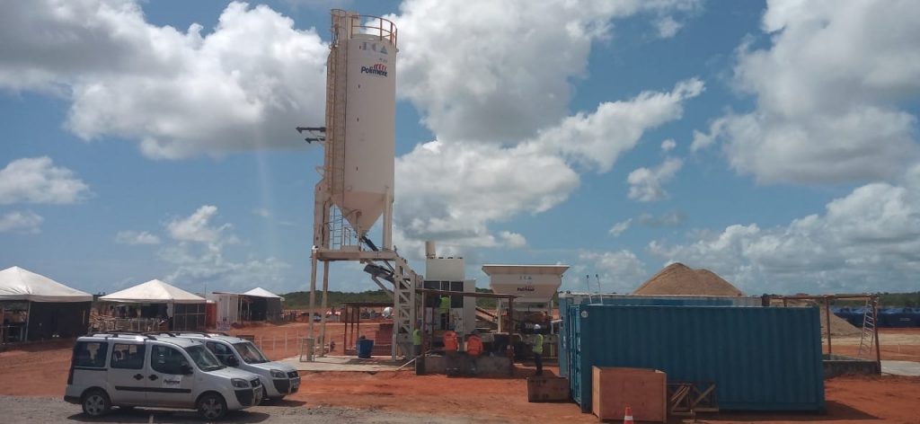 Polimexe instala nova central de concreto no Complexo Eólico Gameleira, na cidade de Touros – RN.